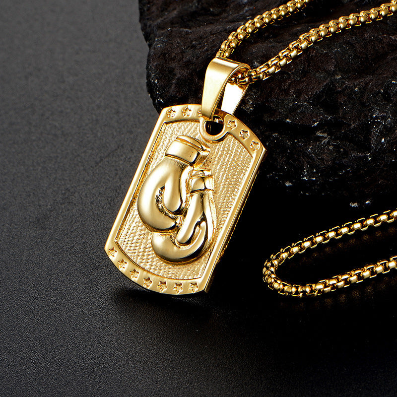 Boxing Gloves Necklace Pendant