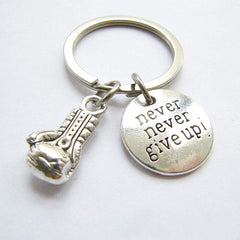 Boxing Gloves Inspirational Keychain