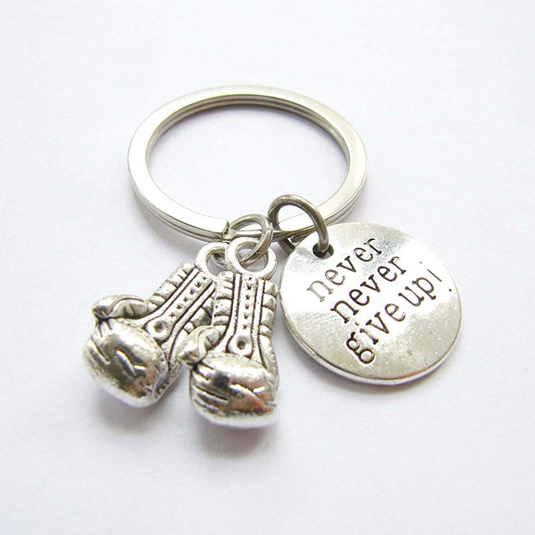 Boxing Gloves Inspirational Keychain