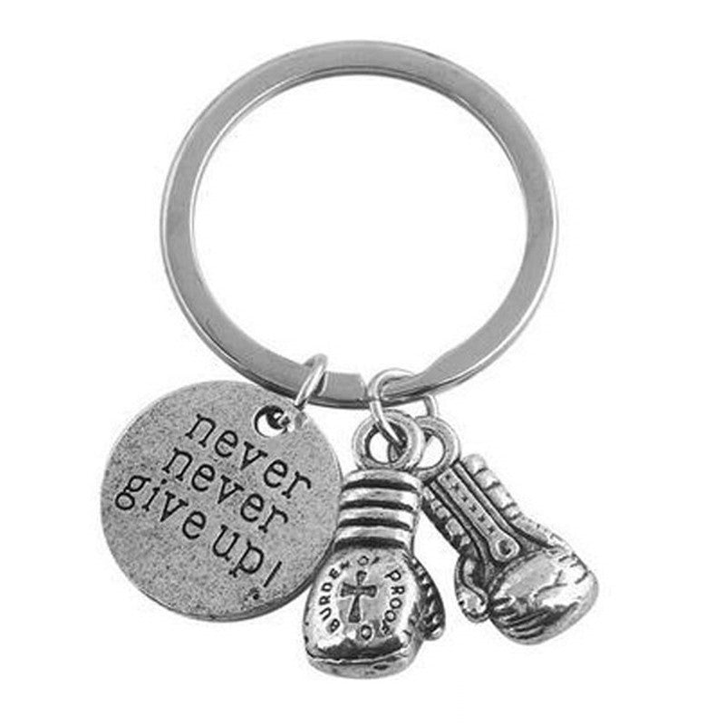 Boxing Gloves Inspirational Keychain