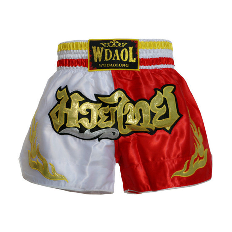 Wudaolong Thai Boxing Shorts Sanda boxing clothing UFC MMA combat training professional competition shorts