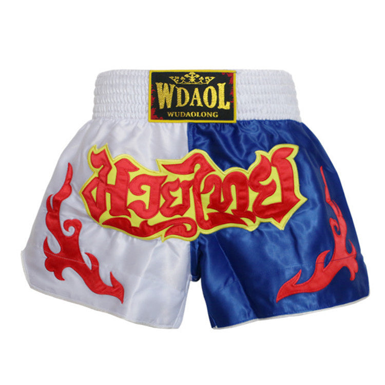 Wudaolong Thai Boxing Shorts Sanda boxing clothing UFC MMA combat training professional competition shorts