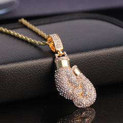 Diamond Boxing Gloves Pendant