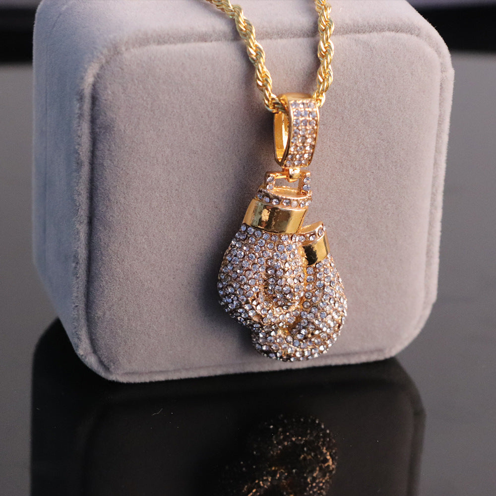 Diamond Boxing Gloves Pendant