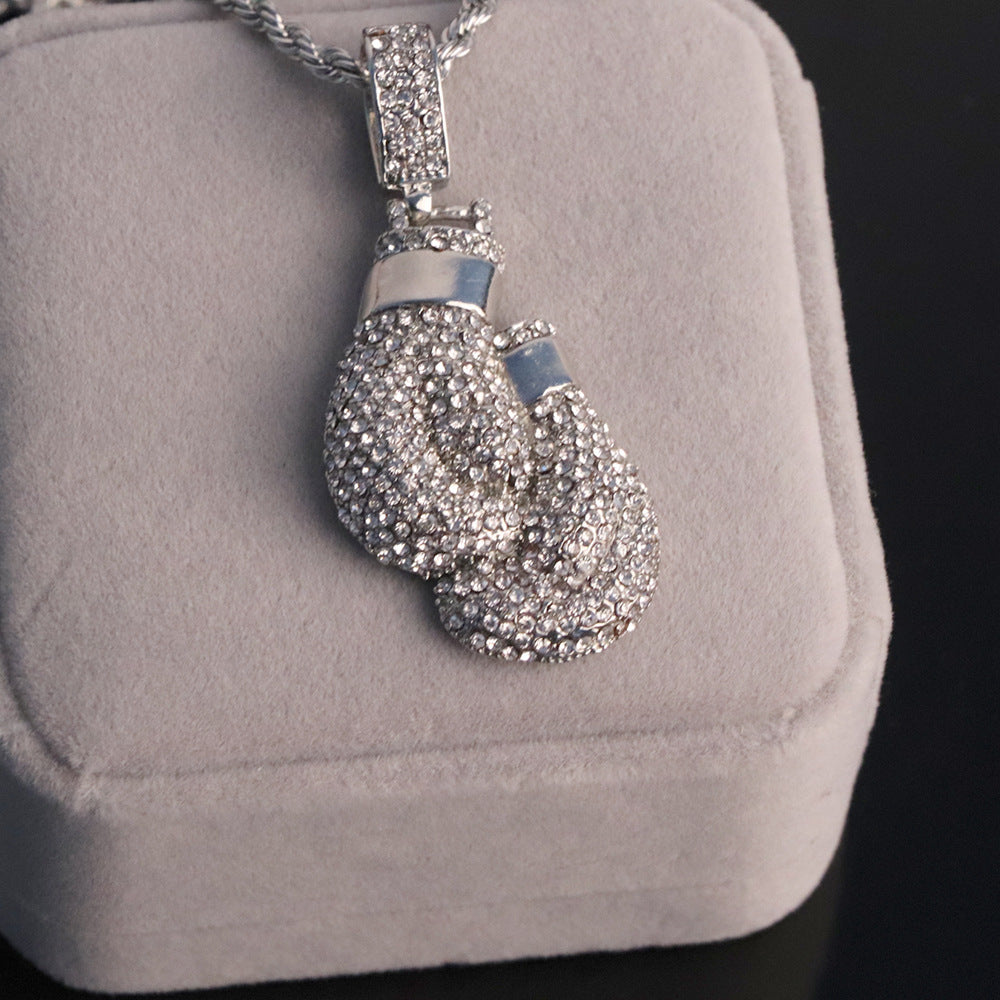 Diamond Boxing Gloves Pendant