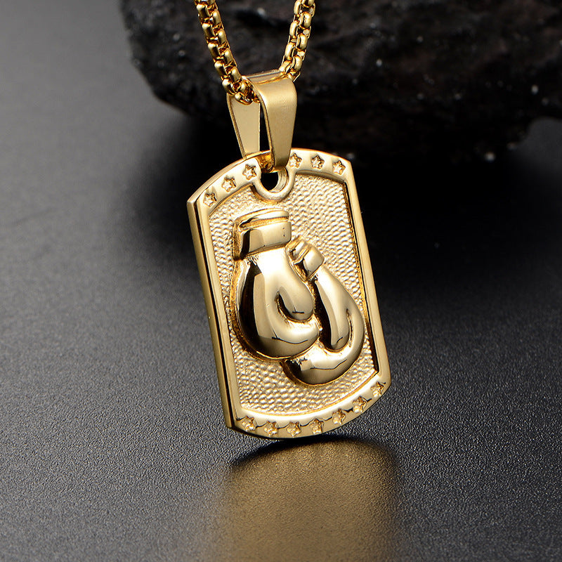 Boxing Gloves Necklace Pendant