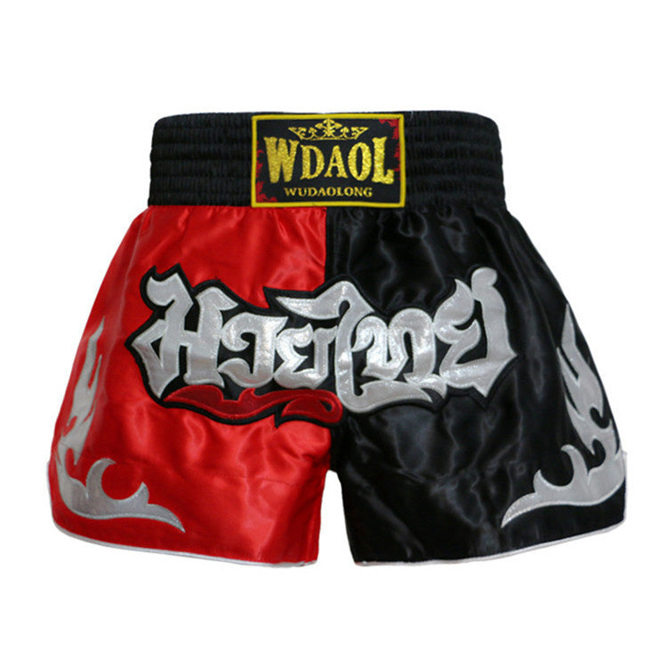 Wudaolong Thai Boxing Shorts Sanda boxing clothing UFC MMA combat training professional competition shorts