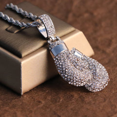 Diamond Boxing Gloves Pendant