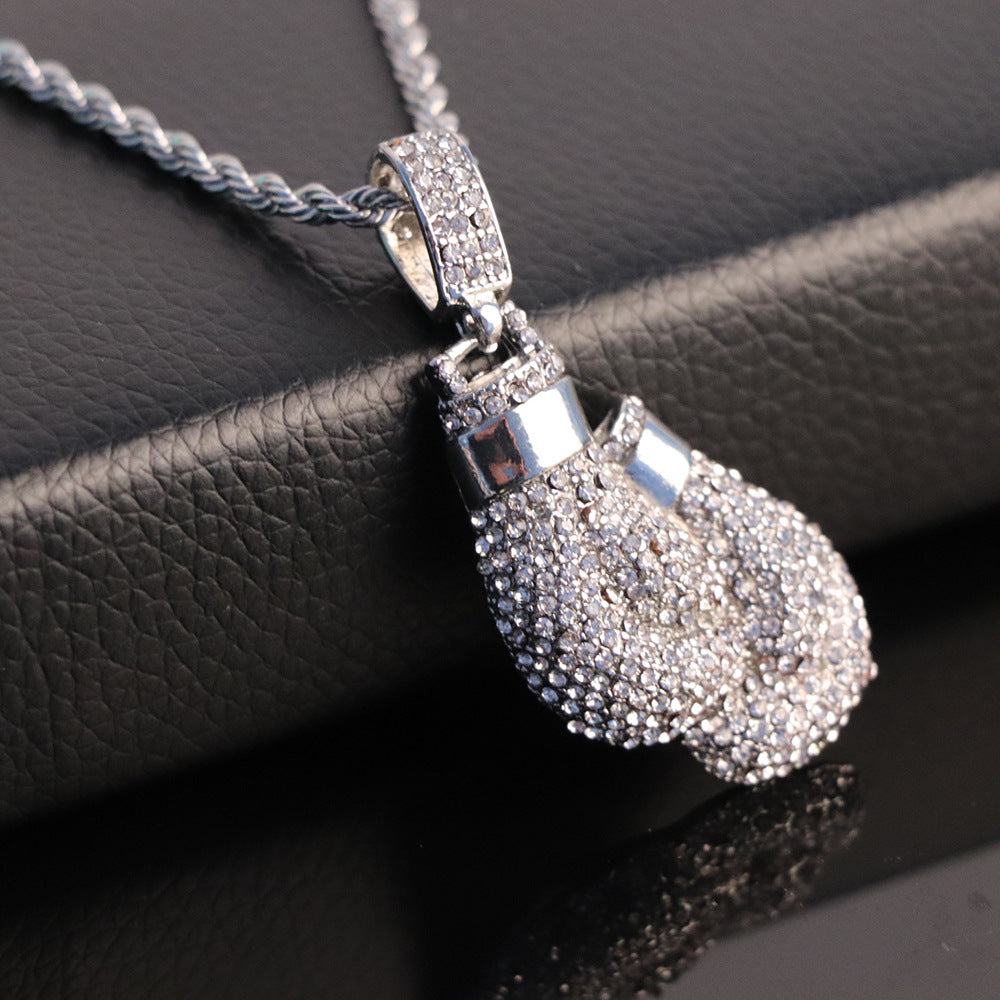 Diamond Boxing Gloves Pendant